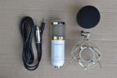 Купить Студийный конденсаторный микрофон с металлическим пауком BM800 - белый detaluhi.ho.ua Интернет магазин в Каменец-Подольском, устройства, радиодетали, интсрументы.