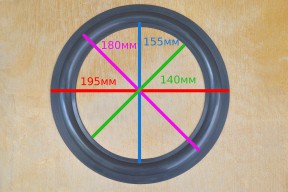 Купить Резиновый подвес для динамика 8 дюймов 195-140 мм detaluhi.ho.ua Интернет магазин в Каменец-Подольском, устройства, радиодетали, интсрументы.