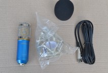 Купить Студийный конденсаторный микрофон с металлическим пауком BM800 - синий detaluhi.ho.ua Интернет магазин в Каменец-Подольском, устройства, радиодетали, интсрументы.
