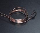 Купить Аудио кабель для ремонта наушников KZ, коричневый, 3 пoлюса detaluhi.ho.ua Интернет магазин в Каменец-Подольском, устройства, радиодетали, интсрументы.