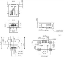 Купить Разъем mini USB, мама, 5 контактов, SMD detaluhi.ho.ua Интернет магазин в Каменец-Подольском, устройства, радиодетали, интсрументы.