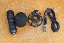Купить Студийный конденсаторный микрофон c металлическим пауком BM800 - черный, черная сетка detaluhi.ho.ua Интернет магазин в Каменец-Подольском, устройства, радиодетали, интсрументы.