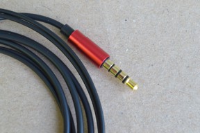 Купить Аудио кабель для ремонта наушников, черный, красный штекер, 4 пoлюса detaluhi.ho.ua Интернет магазин в Каменец-Подольском, устройства, радиодетали, интсрументы.
