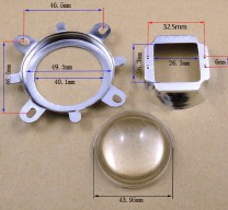 Купить Увеличительная линза 120°, 44 мм, для светодиодного прожектора, с креплением detaluhi.ho.ua Интернет магазин в Каменец-Подольском, устройства, радиодетали, интсрументы.