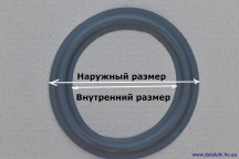 Купить Резиновый подвес для динамика 3 дюйма 74-50 мм detaluhi.ho.ua Интернет магазин в Каменец-Подольском, устройства, радиодетали, интсрументы.