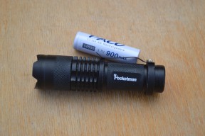 Купить Светодиодный фонарик Q5 Led с аккумулятором 14500 detaluhi.ho.ua Интернет магазин в Каменец-Подольском, устройства, радиодетали, интсрументы.