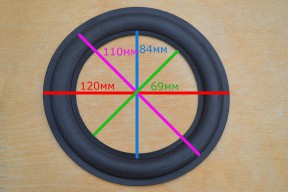 Купить Полиуретановый подвес для динамика 5 дюймов 120-69 мм detaluhi.ho.ua Интернет магазин в Каменец-Подольском, устройства, радиодетали, интсрументы.
