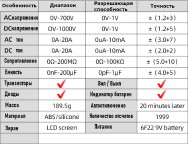 Купить Цифровой мультиметр ANENG DT9205A detaluhi.ho.ua Интернет магазин в Каменец-Подольском, устройства, радиодетали, интсрументы.