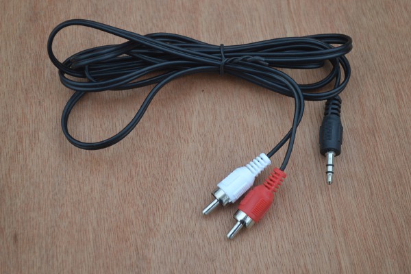 Купить Аудио кабель 3.5 мм стерео-2 RCA 1.5 м detaluhi.ho.ua Интернет магазин в Каменец-Подольском, устройства, радиодетали, интсрументы.