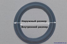 Купить Резиновый подвес для динамика 6 дюймов 155-106 мм detaluhi.ho.ua Интернет магазин в Каменец-Подольском, устройства, радиодетали, интсрументы.